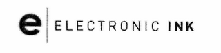 E ELECTRONIC INK logo