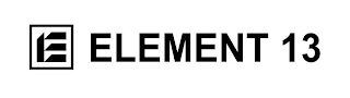 E ELEMENT 13 logo