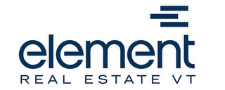 E ELEMENT REAL ESTATE VT logo