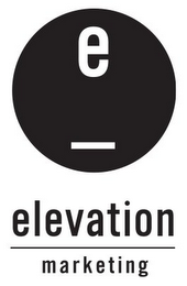 E ELEVATION MARKETING logo