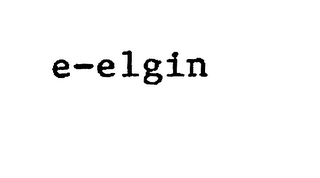 E-ELGIN logo
