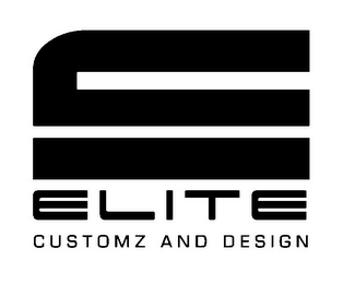 E ELITE CUSTOMZ AND DESIGNS logo