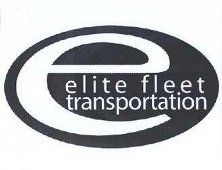 E ELITE FLEET TRANSPORTATION logo