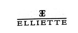 E ELLIETTE logo