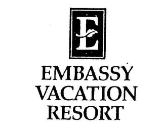E EMBASSY VACATION RESORT logo