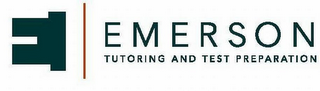 E EMERSON TUTORING AND TEST PREPARATION logo