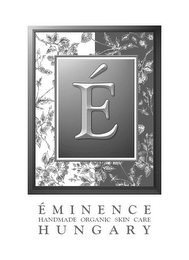 E EMINENCE HANDMADE ORGANIC SKIN CARE HUNGARY logo