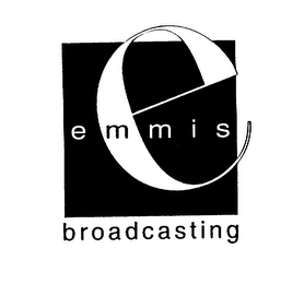 E EMMIS BROADCASTING logo