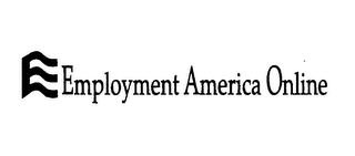 E EMPLOYMENT AMERICA ONLINE logo