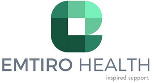 E EMTIRO HEALTH INSPIRED SUPPORT. logo