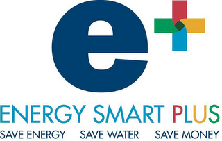 E+ ENERGY SMART PLUS SAVE ENERGY SAVE WATER SAVE MONEY logo