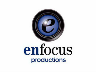 E ENFOCUS PRODUCTIONS logo