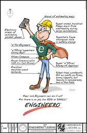 E ENGINEERO FEAR NOT ENGINEERO CAN DO IT ALL! FOR THERE IS NO JOB, TOO BIG OR SMALL! logo