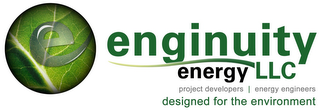 E ENGINUITY ENERGY LLC PROJECT DEVELOPERS ENERGY ENGINEERS DESIGNED FOR THE ENVIRONMENT logo