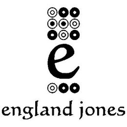 E ENGLAND JONES logo