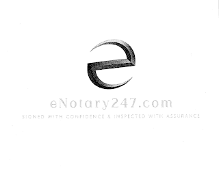 E ENOTARY247.COM SIGNED WITH CONFIDENCE & INSPECTED WITH ASSURANCE logo