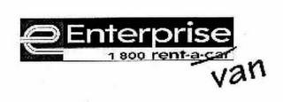 E ENTERPRISE 1 800 RENT-A-CAR VAN logo