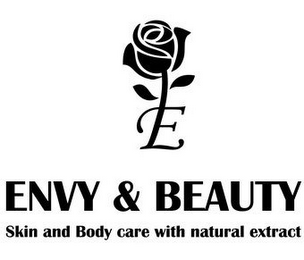 E ENVY & BEAUTY SKIN AND BODY CARE WITH NATURAL EXTRACT logo