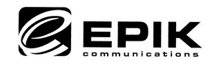 E EPIK COMMUNICATIONS logo