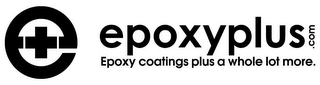 E+ EPOXYPLUS .COM EPOXY COATINGS PLUS A WHOLE LOT MORE. logo
