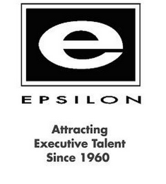 E EPSILON ATTRACTING EXECUTIVE TALENT SINCE 1960 logo