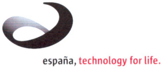 E ESPAÑA, TECHNOLOGY FOR LIFE. logo