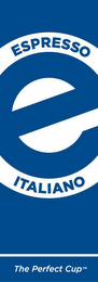 E ESPRESSO ITALIANO THE PERFECT CUP logo