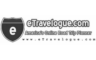 E ETRAVELOGUE.COM AMERICA'S ONLINE ROAD TRIP PLANNER WWW.ETRAVELOGUE.COM logo