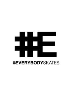 #E #EVERYBODYSKATES logo