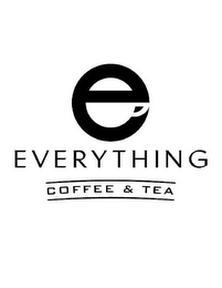 E EVERYTHING COFFEE & TEA logo