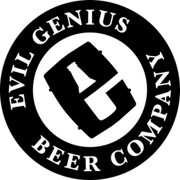 E EVIL GENIUS BEER COMPANY logo