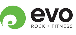 E EVO ROCK + FITNESS logo