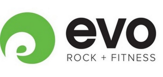 E EVO ROCK + FITNESS logo