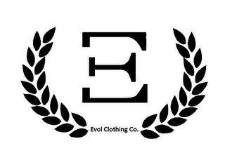 E EVOL CLOTHING CO. logo