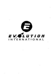 E EVOLUTION INTERNATIONAL logo