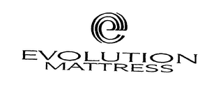 "E" EVOLUTION MATTRESS logo