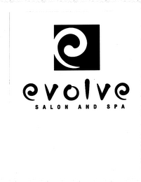 E EVOLVE SALON AND SPA logo