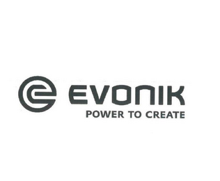 E EVONIK POWER TO CREATE logo
