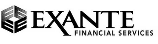 E EXANTE FINANCIAL SERVICES logo