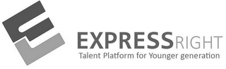E EXPRESS RIGHT TALENT PLATFORM FOR YOUNGER GENERATION logo