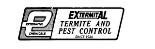 E EXTERMITAL CHEMICALS EXTERMITAL TERMITE AND PEST CONTROL INCE 1936 logo