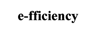 E-FFICIENCY logo