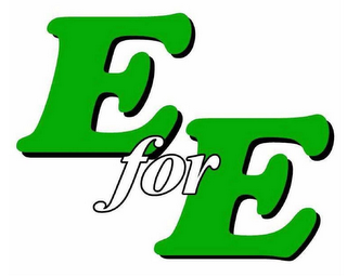 E FOR E logo