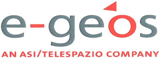 E-GEOS AN ASI/TELESPAZIO COMPANY logo