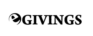E GIVINGS logo