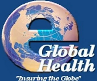 E GLOBAL HEALTH "INSURING THE GLOBE" logo