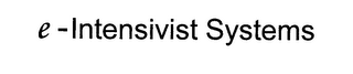 E-INTENSIVIST SYSTEMS logo