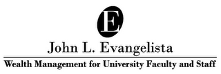 E JOHN L. EVANGELISTA WEALTH MANAGEMENT FOR UNIVERSITY FACULTY AND STAFF logo