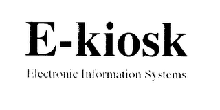 E-KIOSK ELECTRONIC INFORMATION SYSTEMS logo