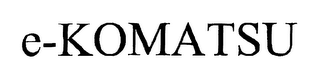 E-KOMATSU logo